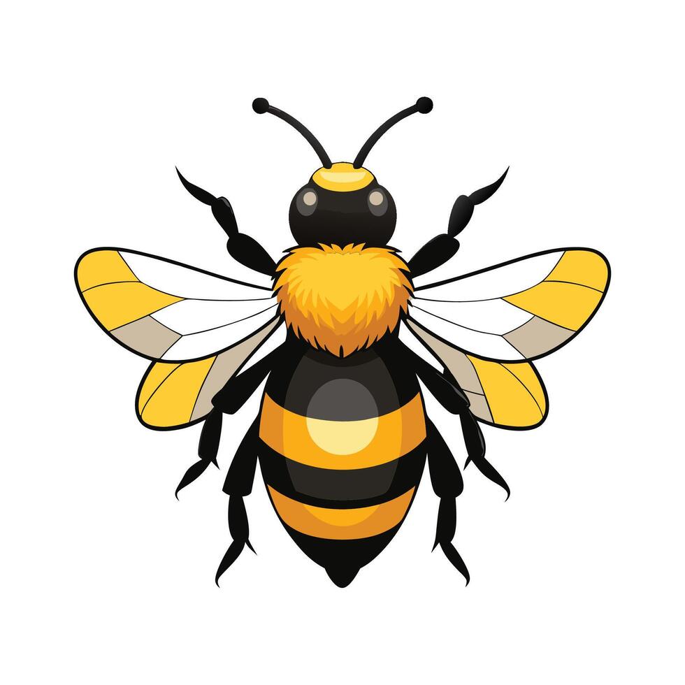 Bombus Dahlbomii Vibrant Artwork vector