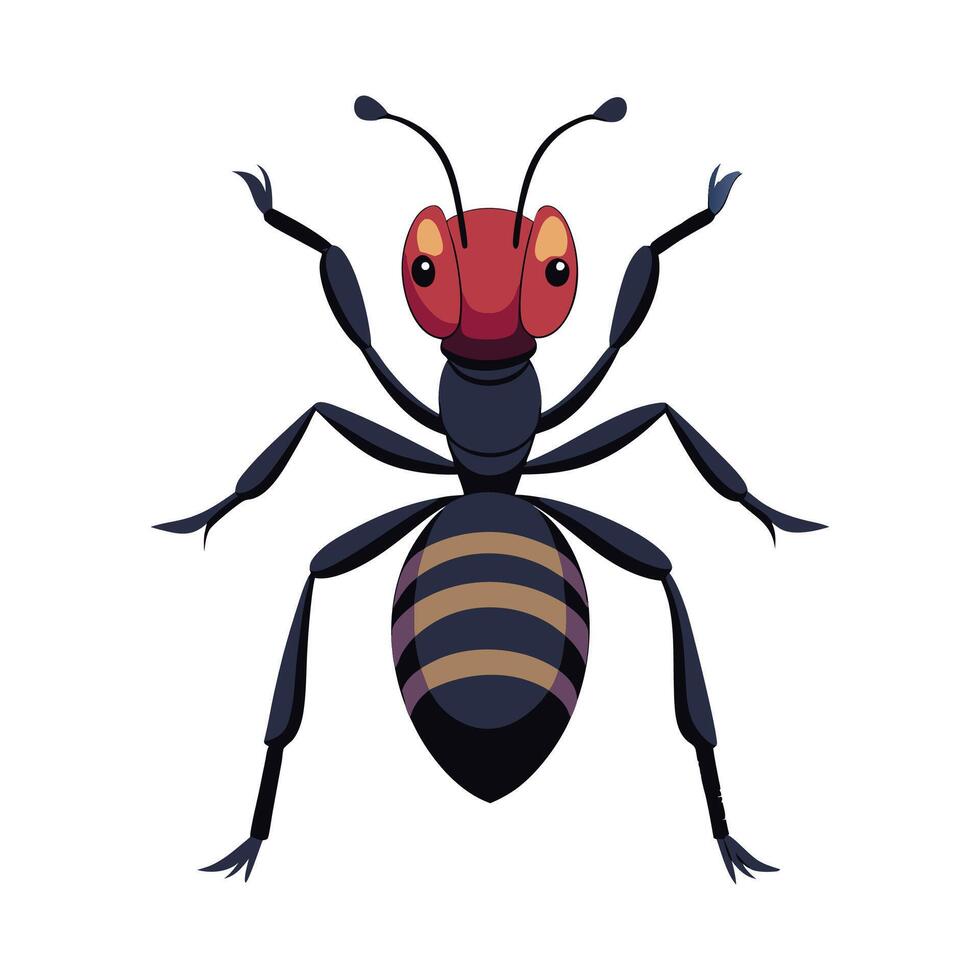 Cephalotes Atratus Artistic Illustration vector