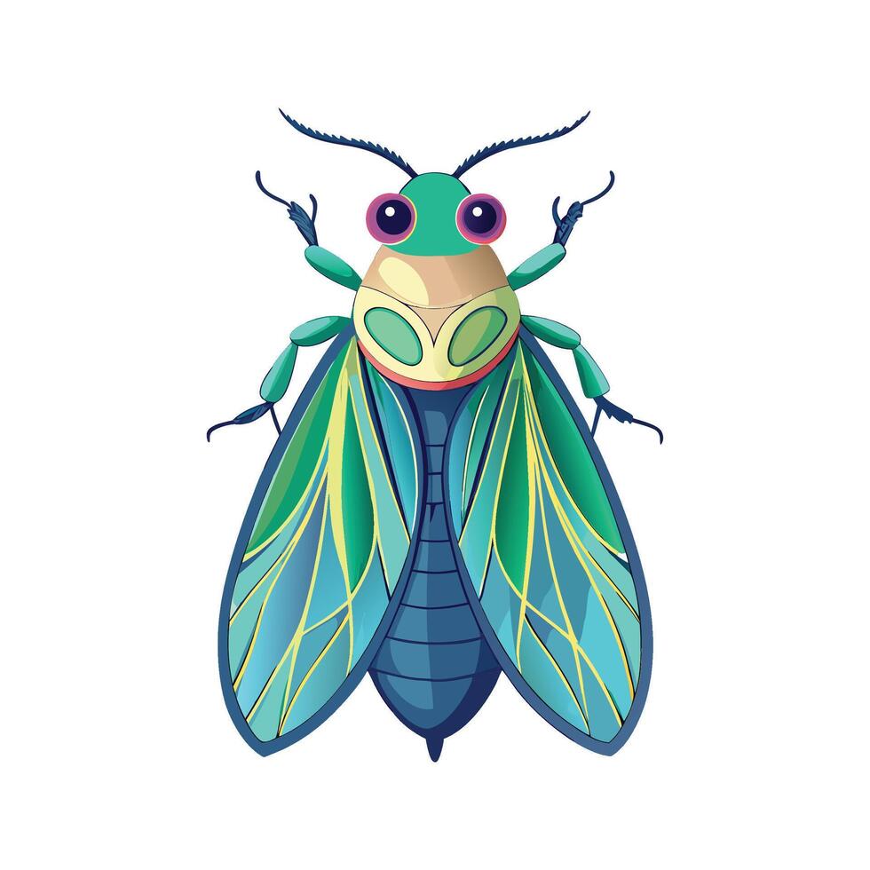 Chrysochroa Fulgidissima Magnificent Art vector