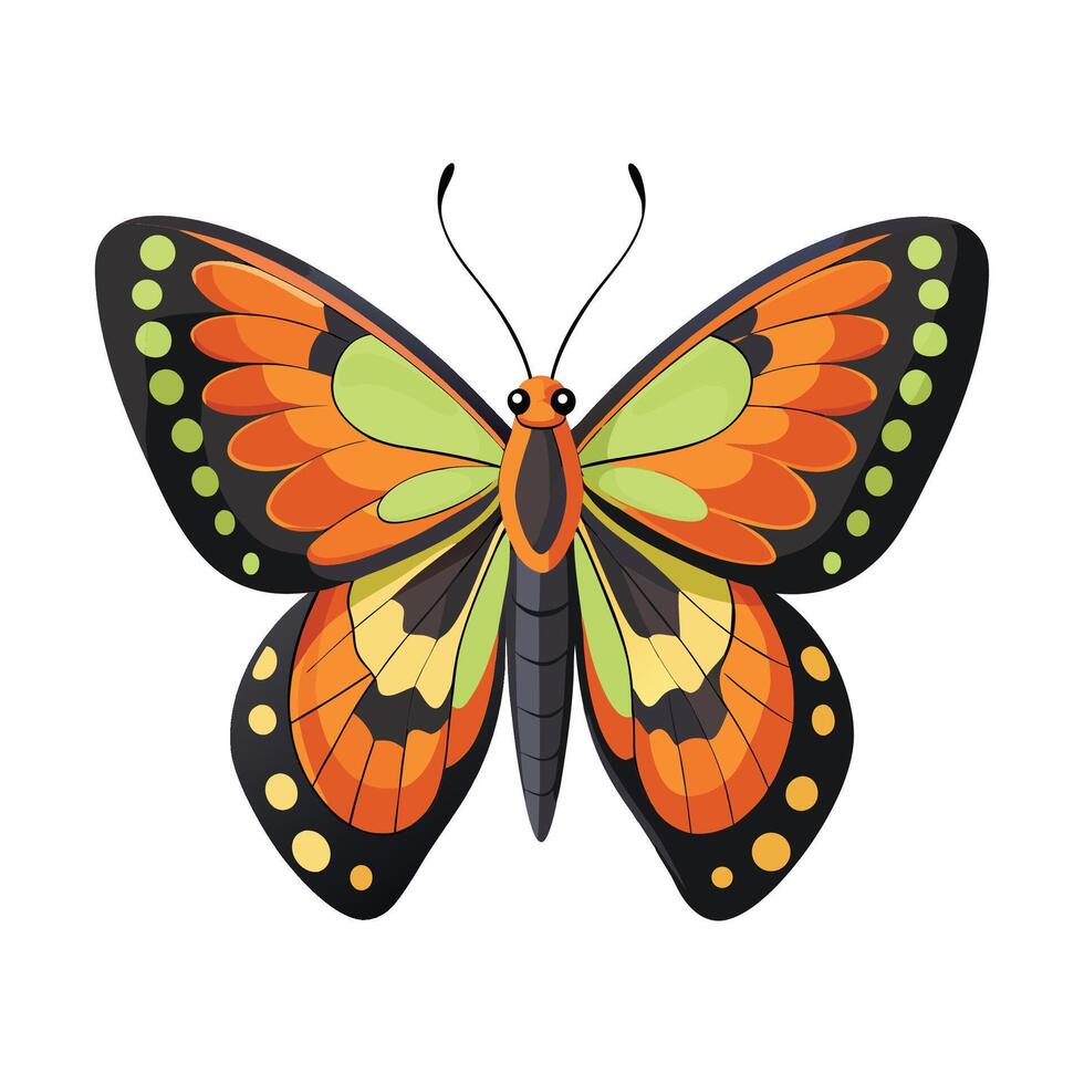 Delias Hyparete Artistic Design vector