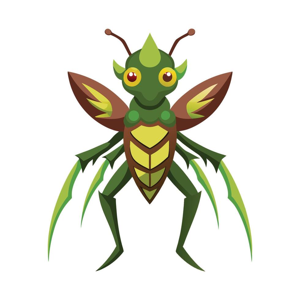 Empusa Pennata Stunning Representation vector