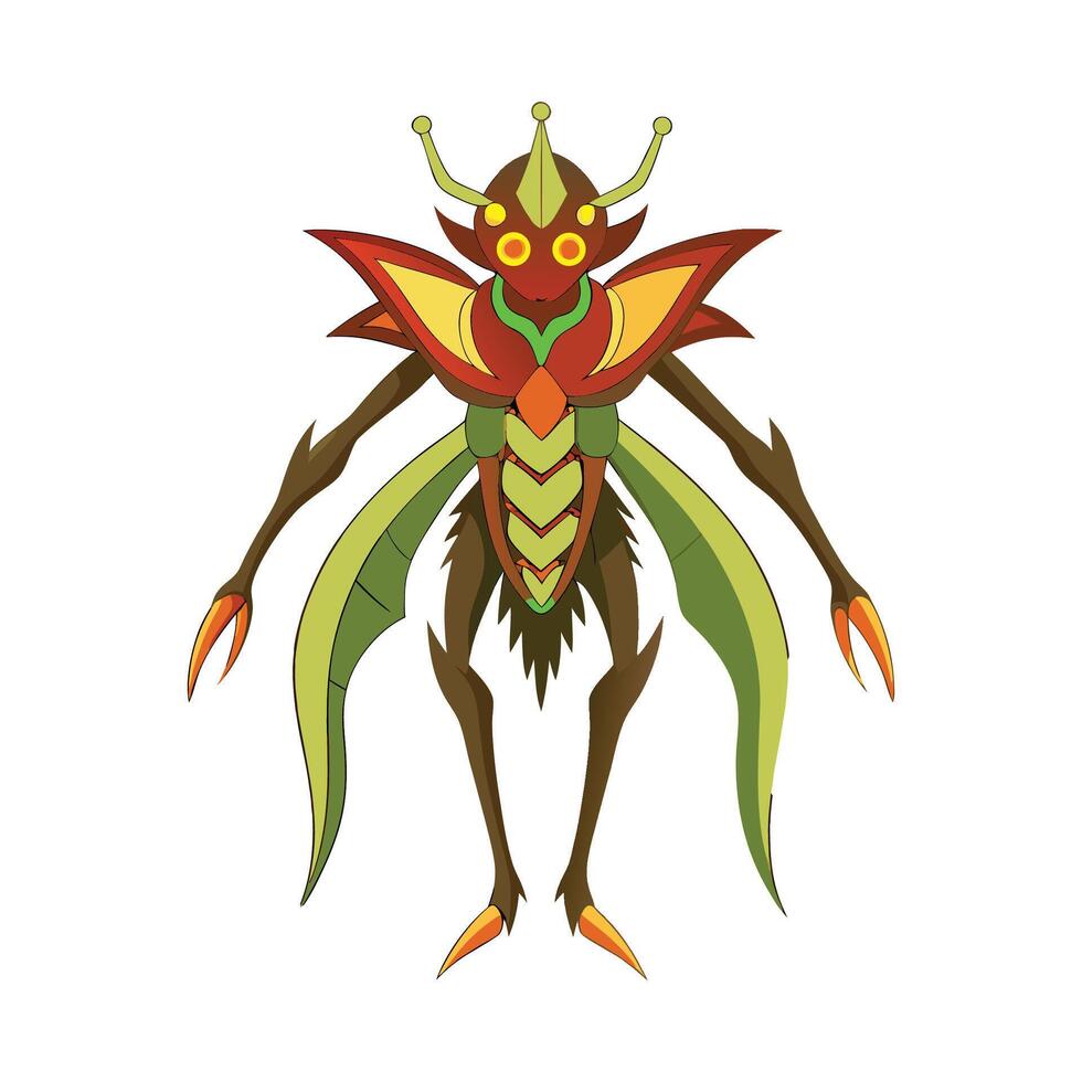 Empusa Pennata Unique Design vector