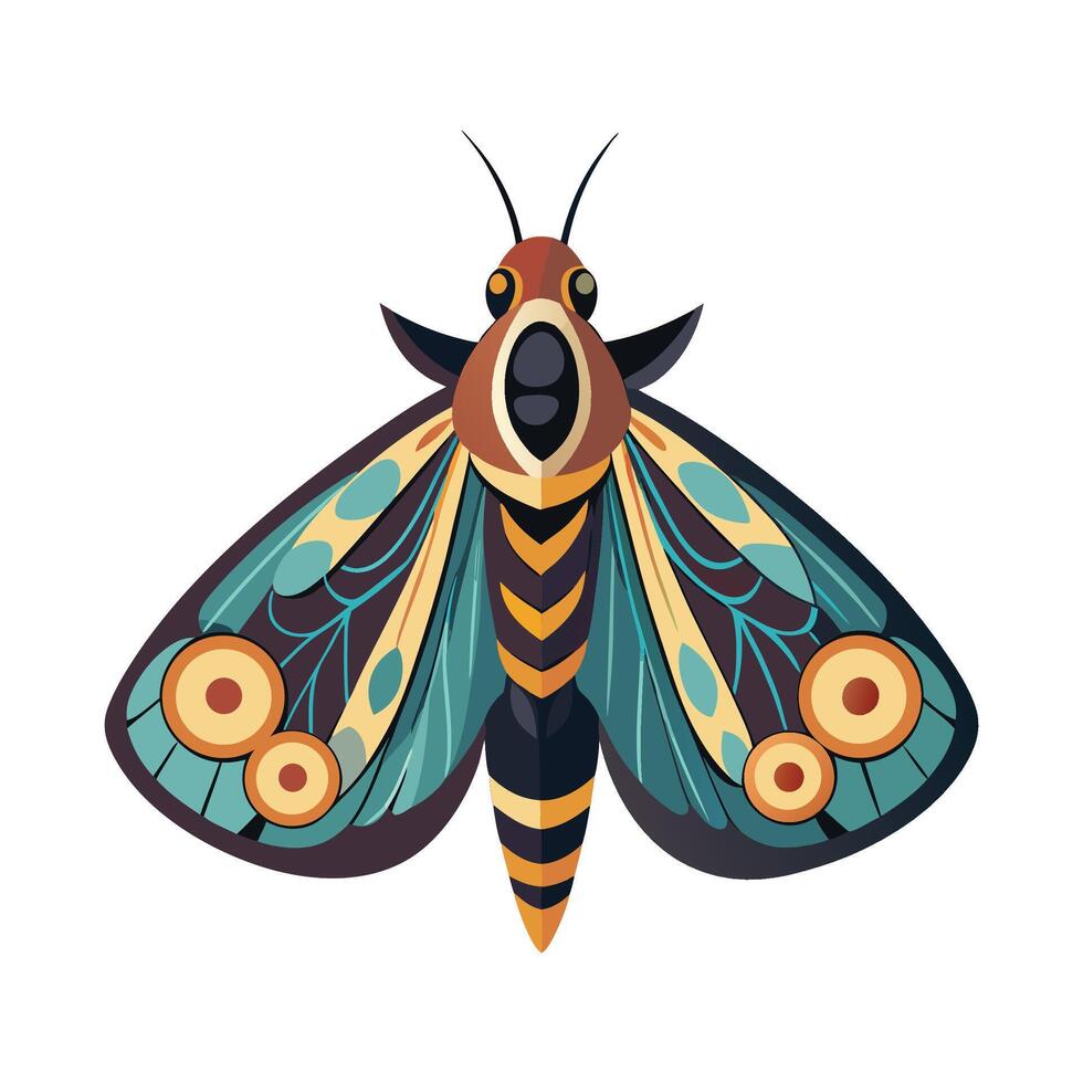Hyles Euphorbiae Unique Art vector