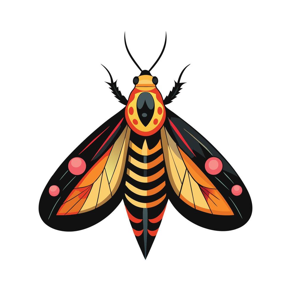 Hyles Euphorbiae Stunning Representation vector