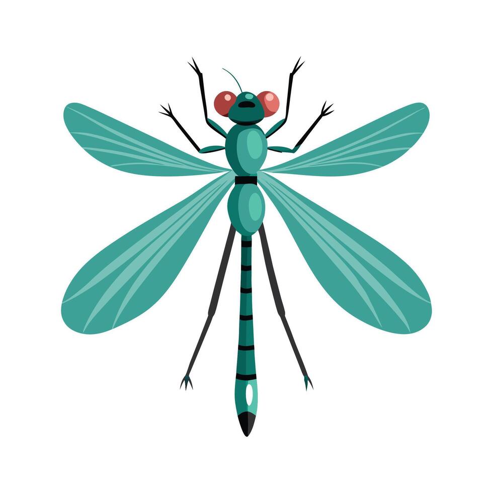 Lestes Viridis Engaging Design vector