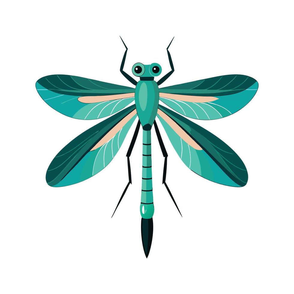 Lestes Viridis Unique Artwork vector