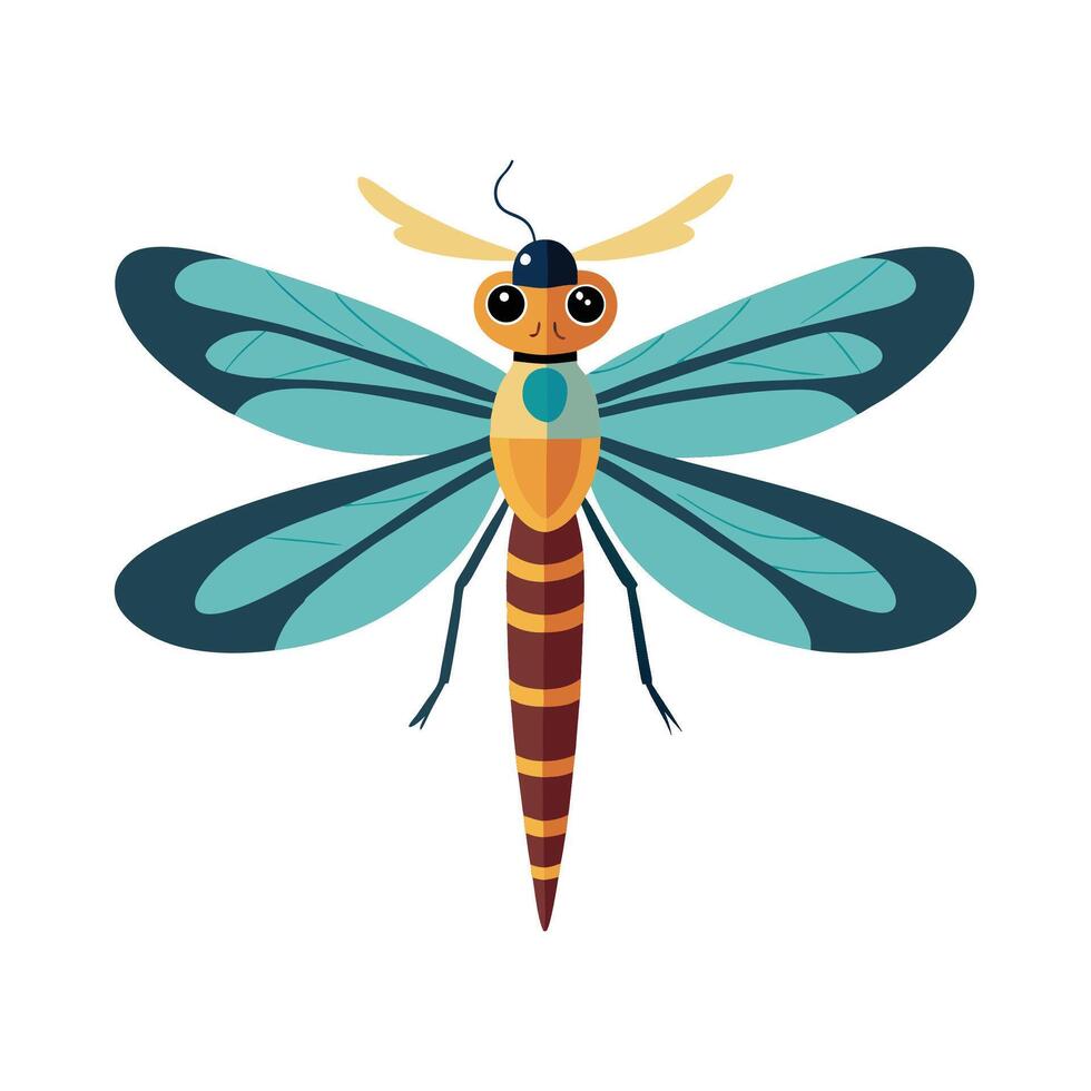 Libellula Depressa Engaging Design vector