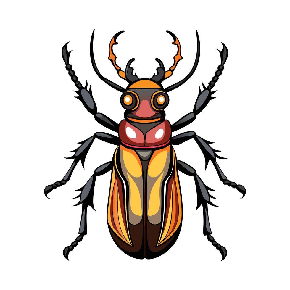 Lucanus Cervus Stunning Representation vector