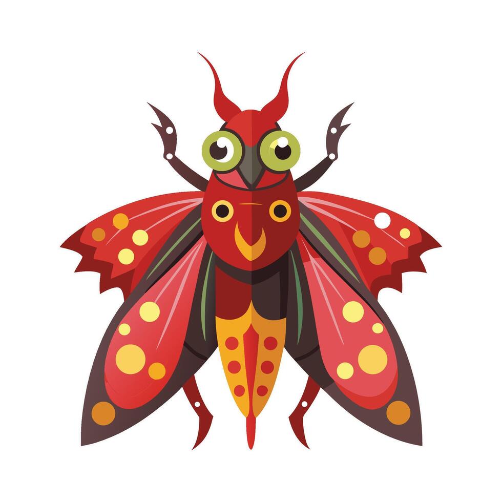 Macromantis Hyalina Stunning Representation vector