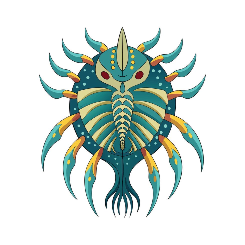 Medauroidea Extradentata Artistic Design vector