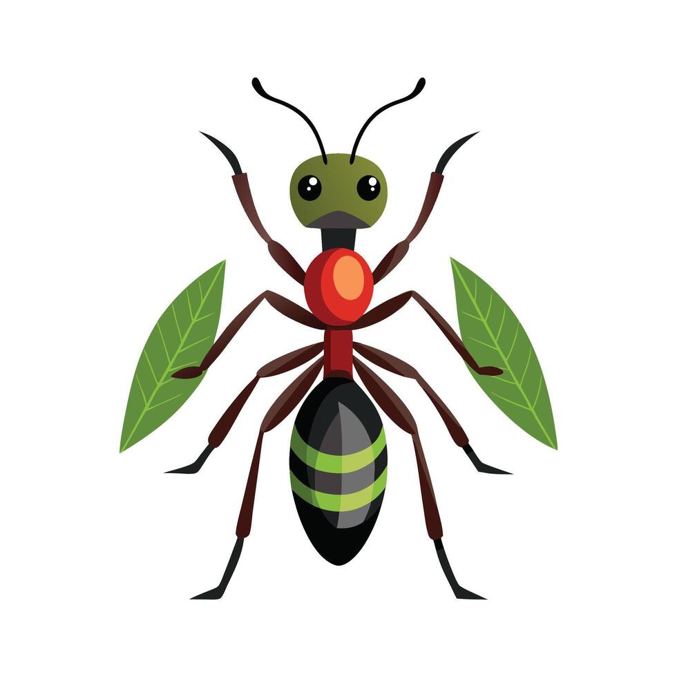 Oecophylla Smaragdina Artistic Design vector