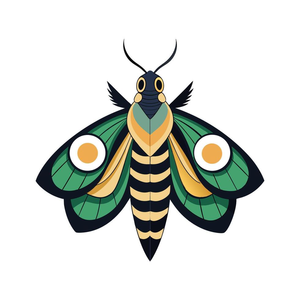 Samia Cynthia Artistic Design vector