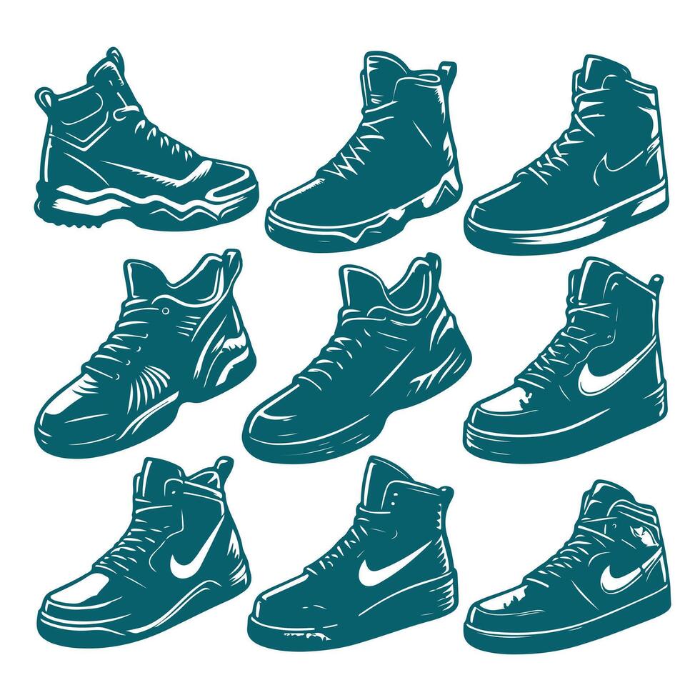 Vortex Run Sport Boot Collection Logo vector