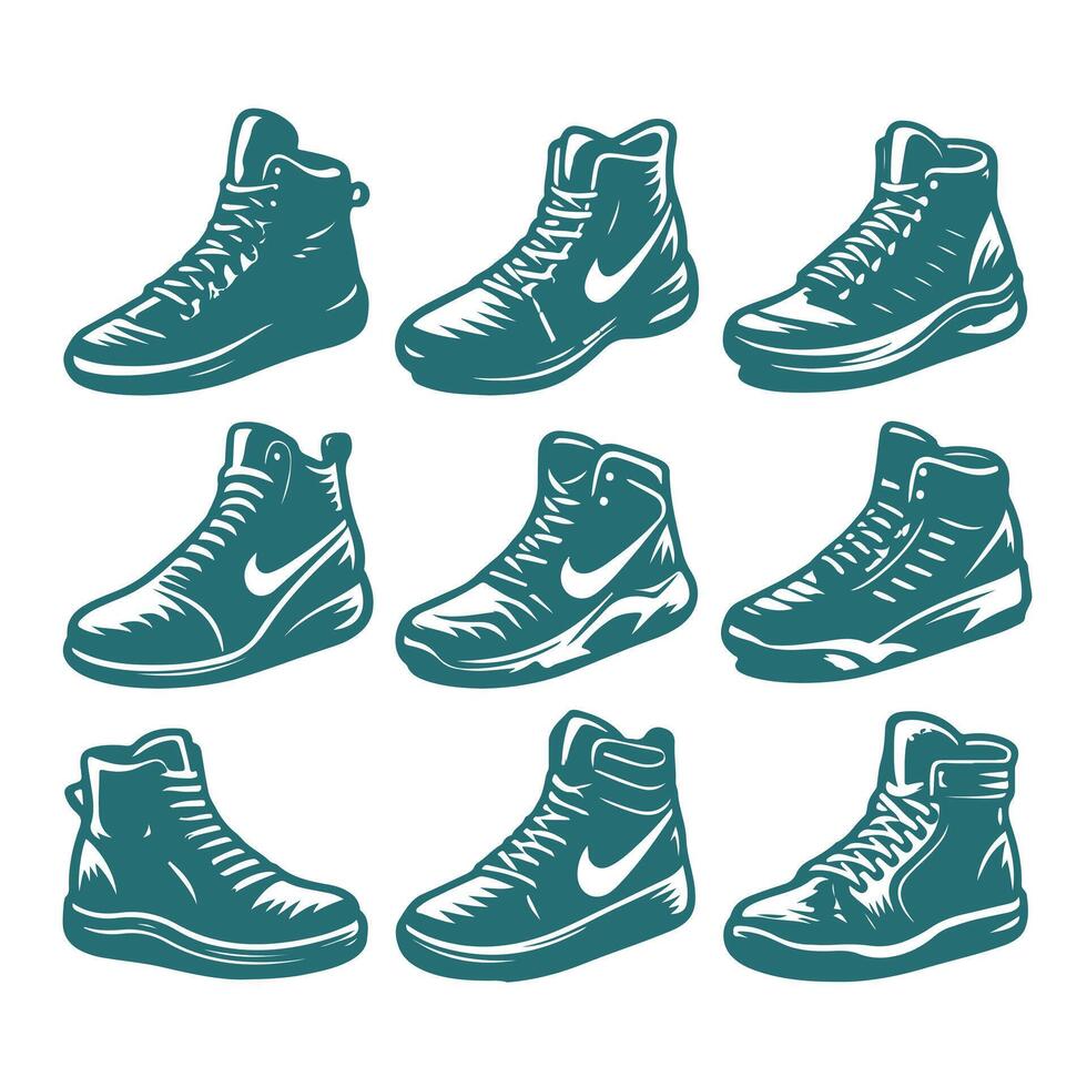 Power Sole Sport Boot Collection Logo vector