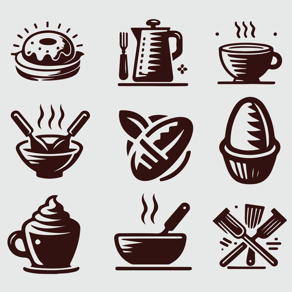 Flourish Bakery baking collection vector