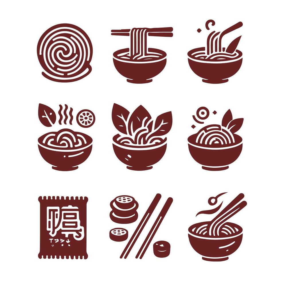 good Noodle collection logo vector