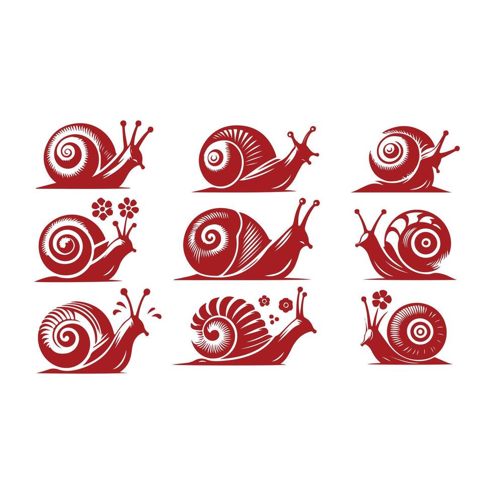 Snail Haven Snail collection logo vector