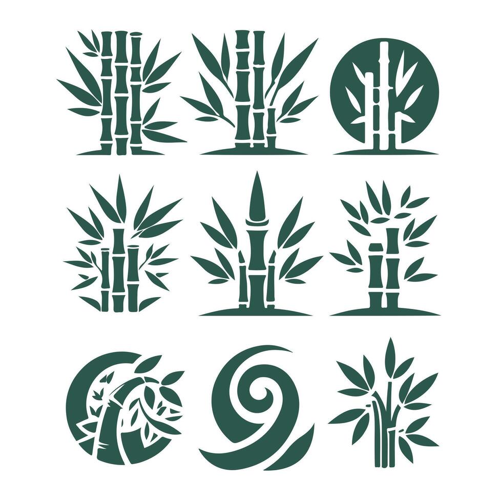 Bamboo Springs Bamboo collection logo vector