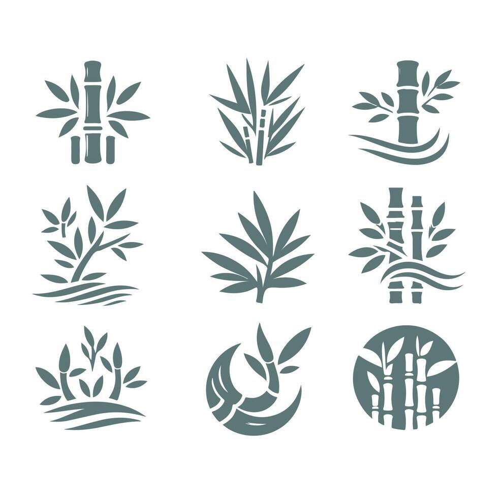 Bamboo Oasis Bamboo collection logo vector