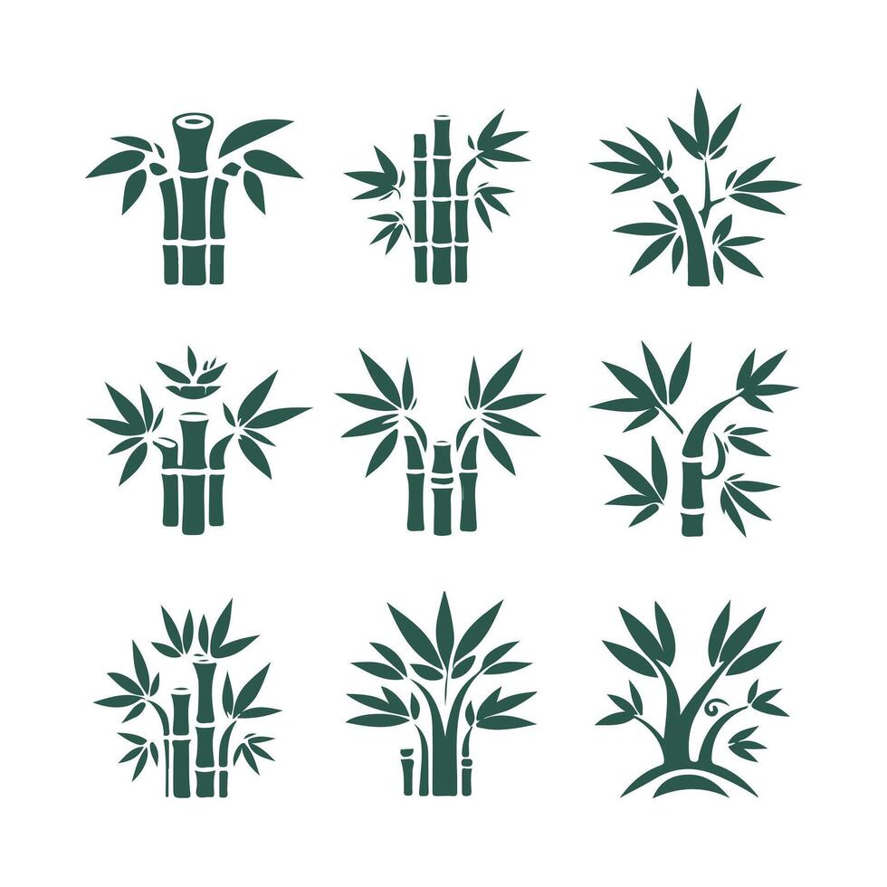 Pure Bamboo Bamboo collection logo vector