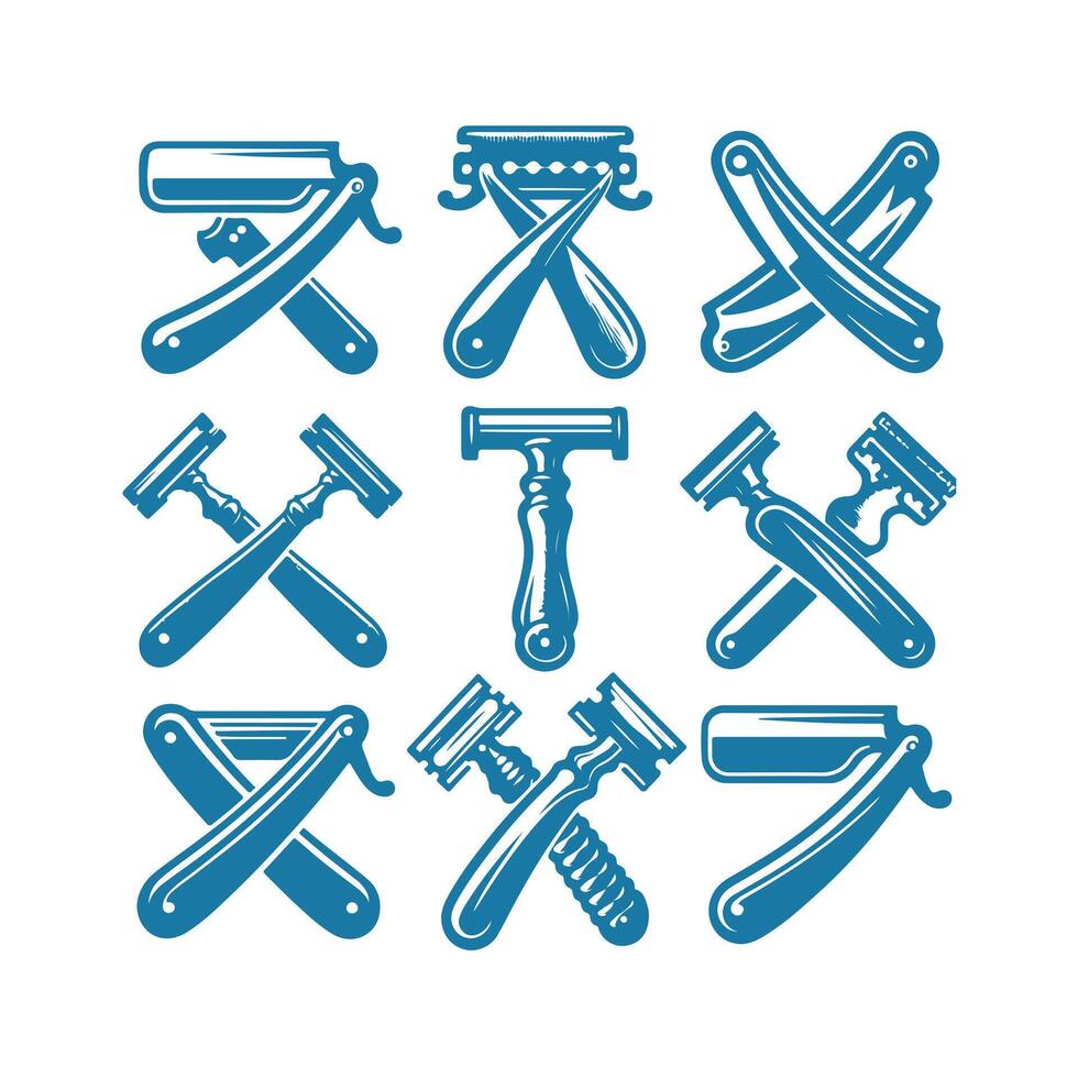 Fine Edge Razors Straight Razors collection logo vector