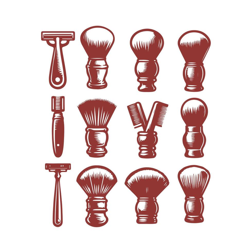 Bristle Works Shaving Brushes collection logo vector