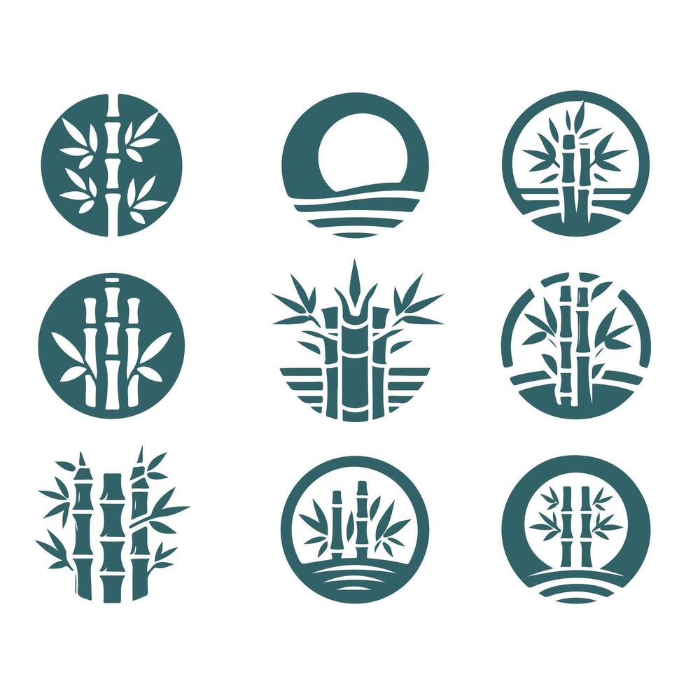 Bamboo Harmony Bamboo collection logo vector