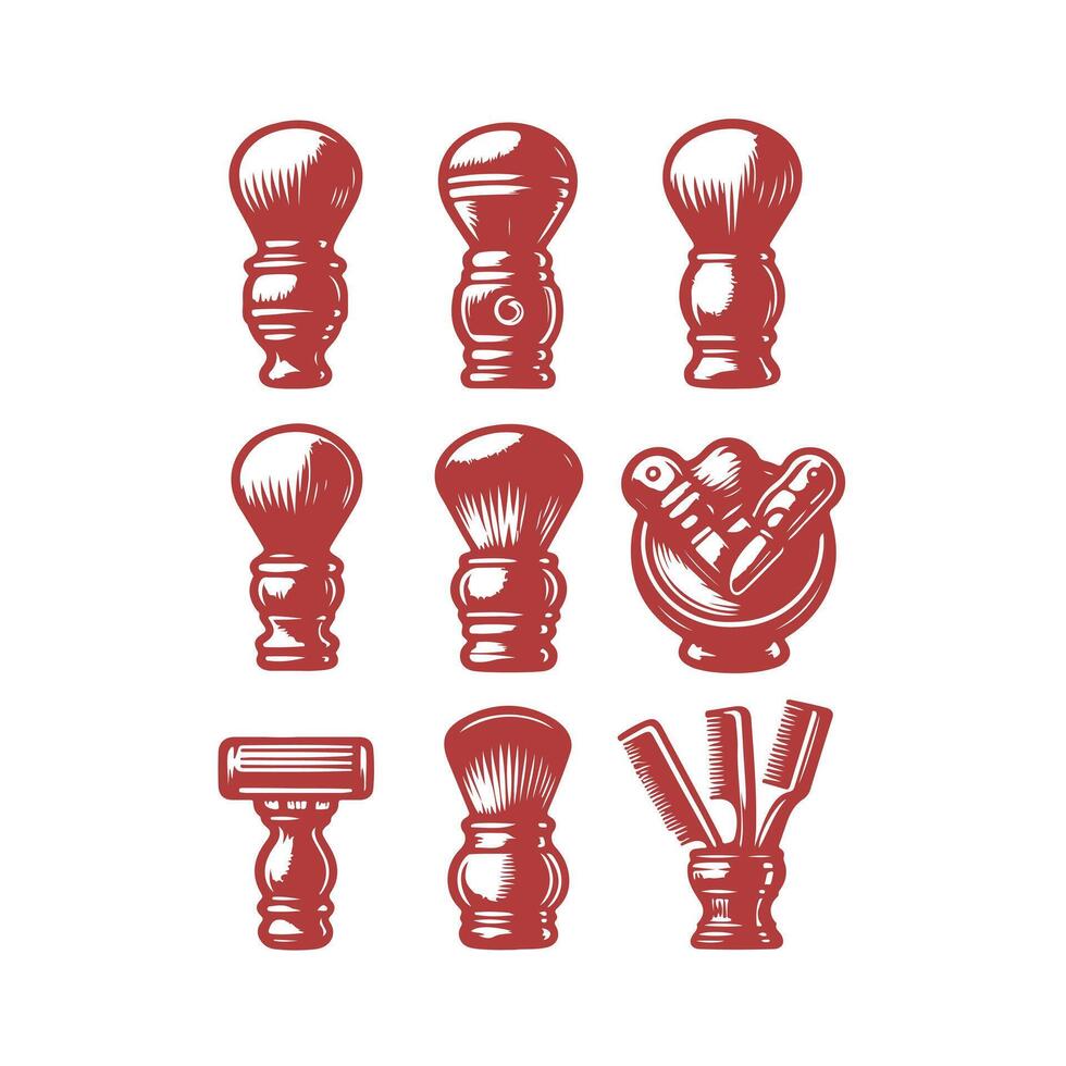 The Shave Craft Shaving Brushes collection logo vector