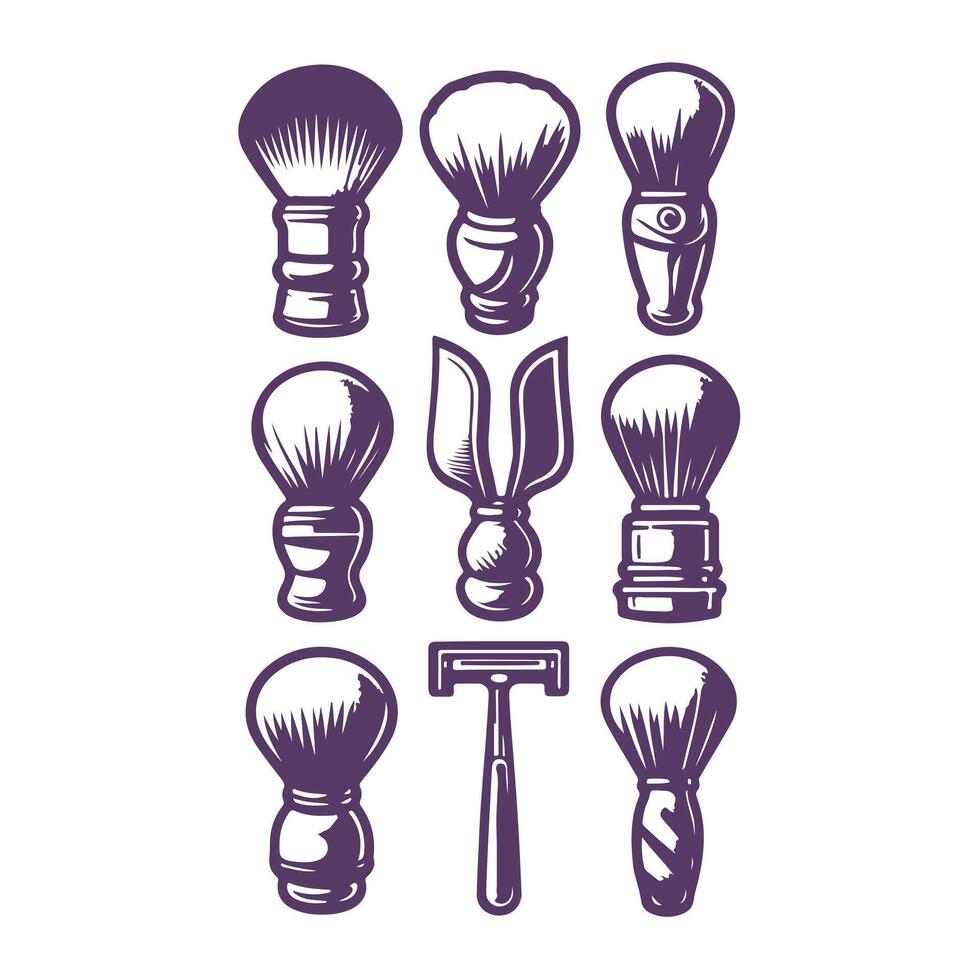 Smooth Sculpt Shaving Brushes collection logo vector