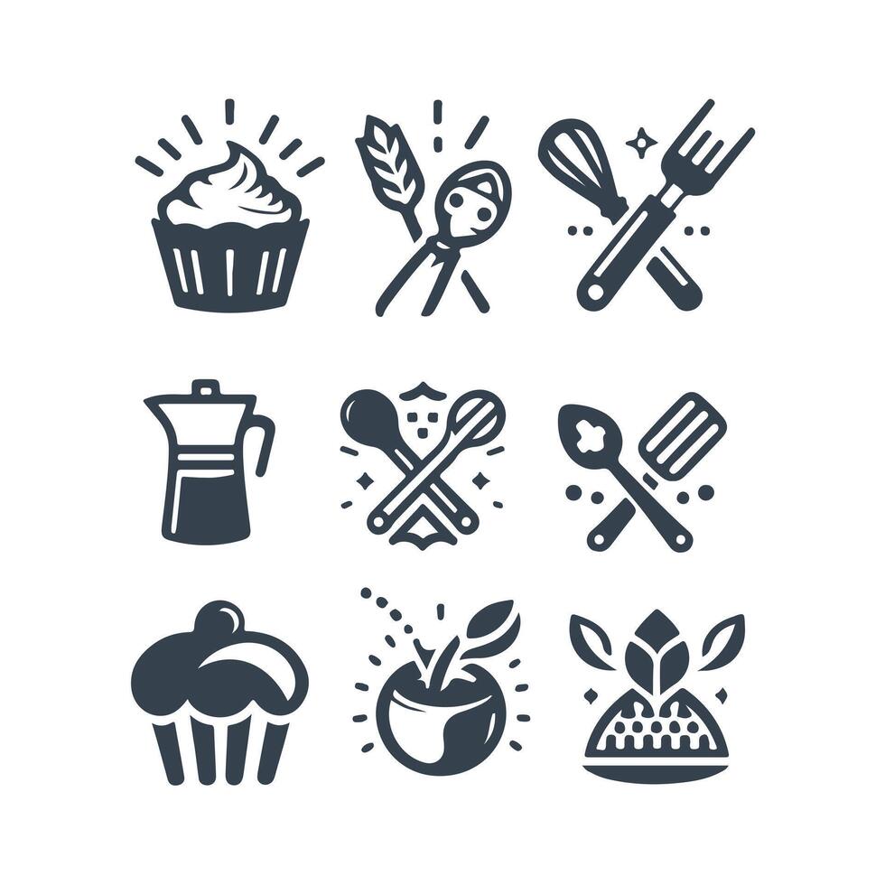 Baked Bliss baking collection vector