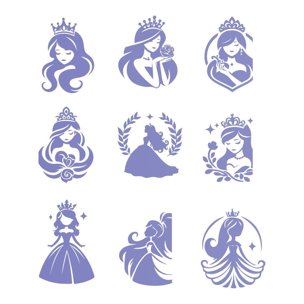 Royal Alina Princess collection logo vector