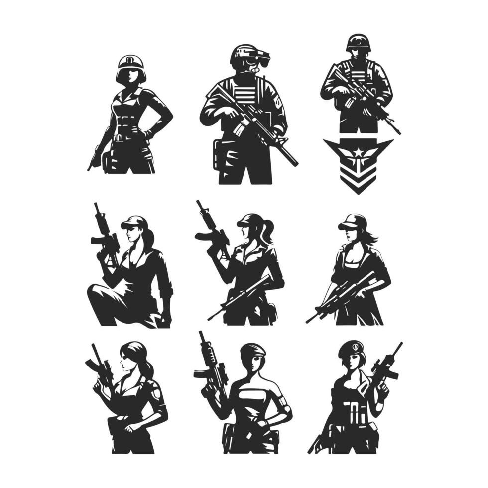 Thunder fang Warrior collection logo vector