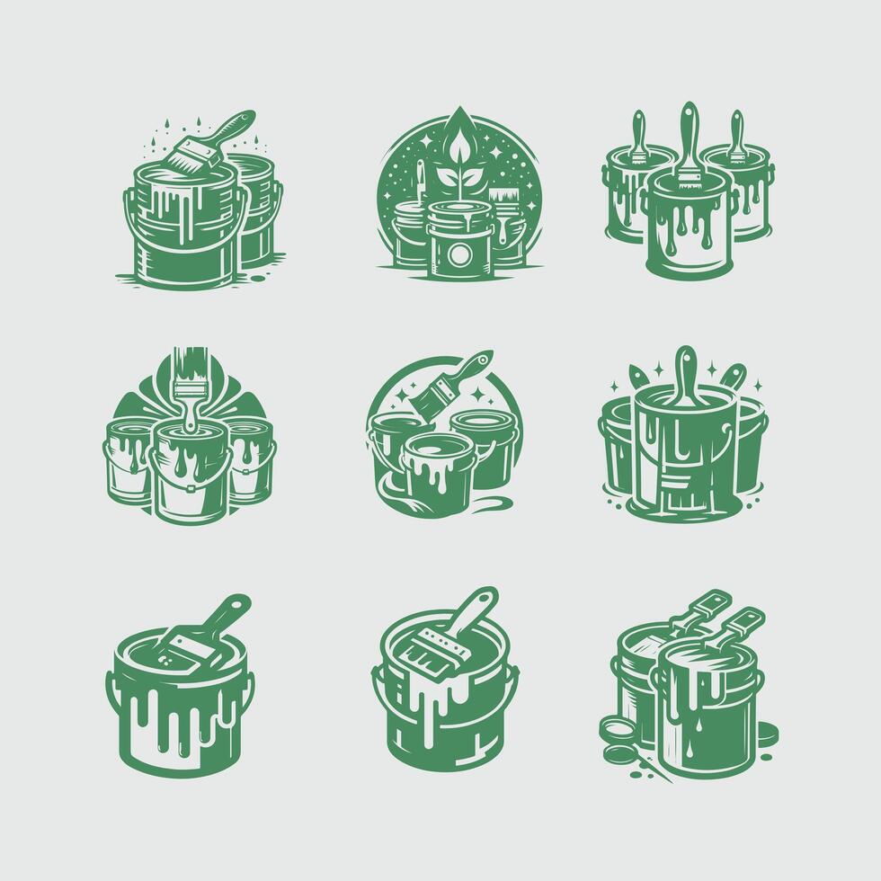 best Paint Bucket collection logo vector