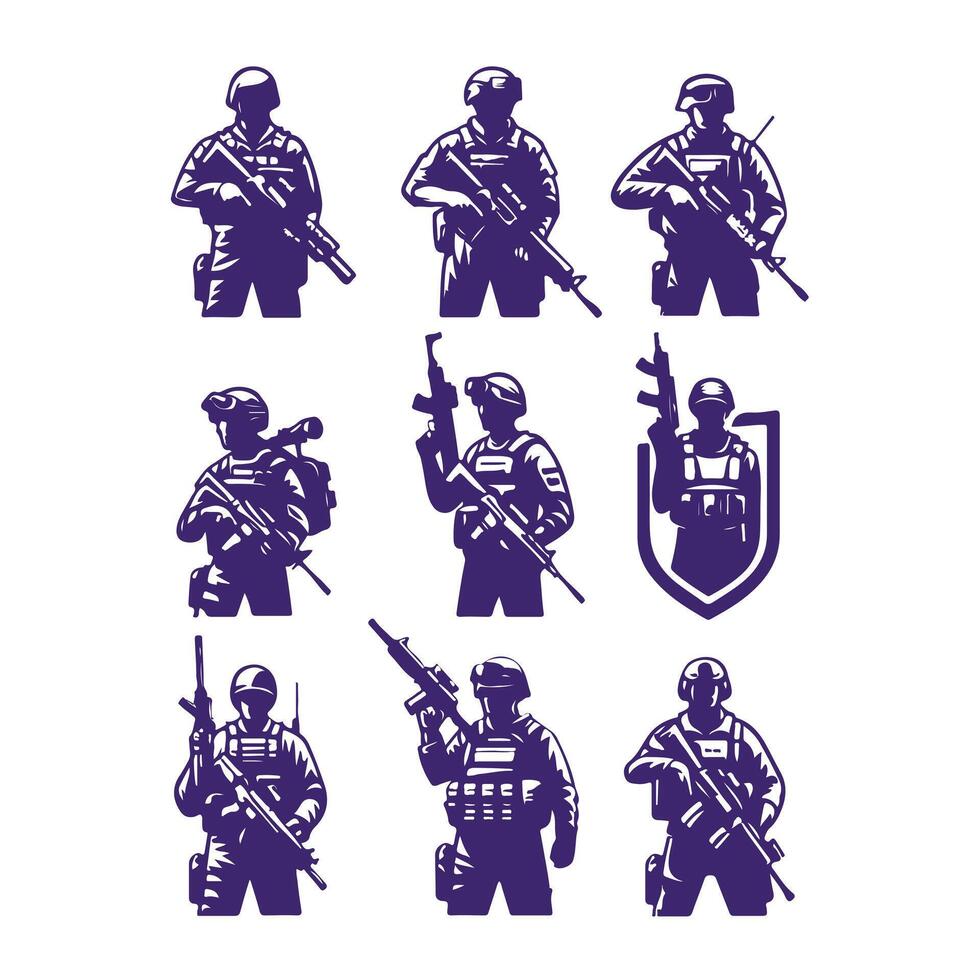 Iron wolf Warrior collection logo vector