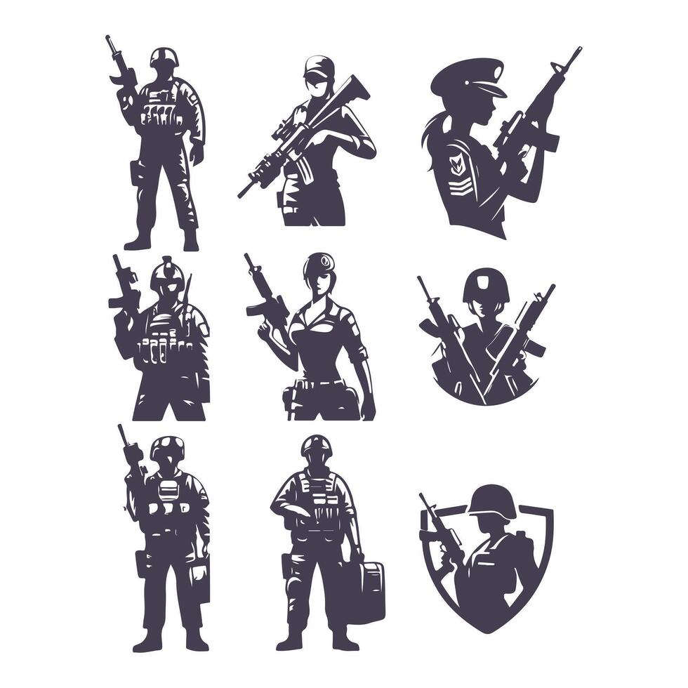 Valiant Fury Warrior collection logo vector