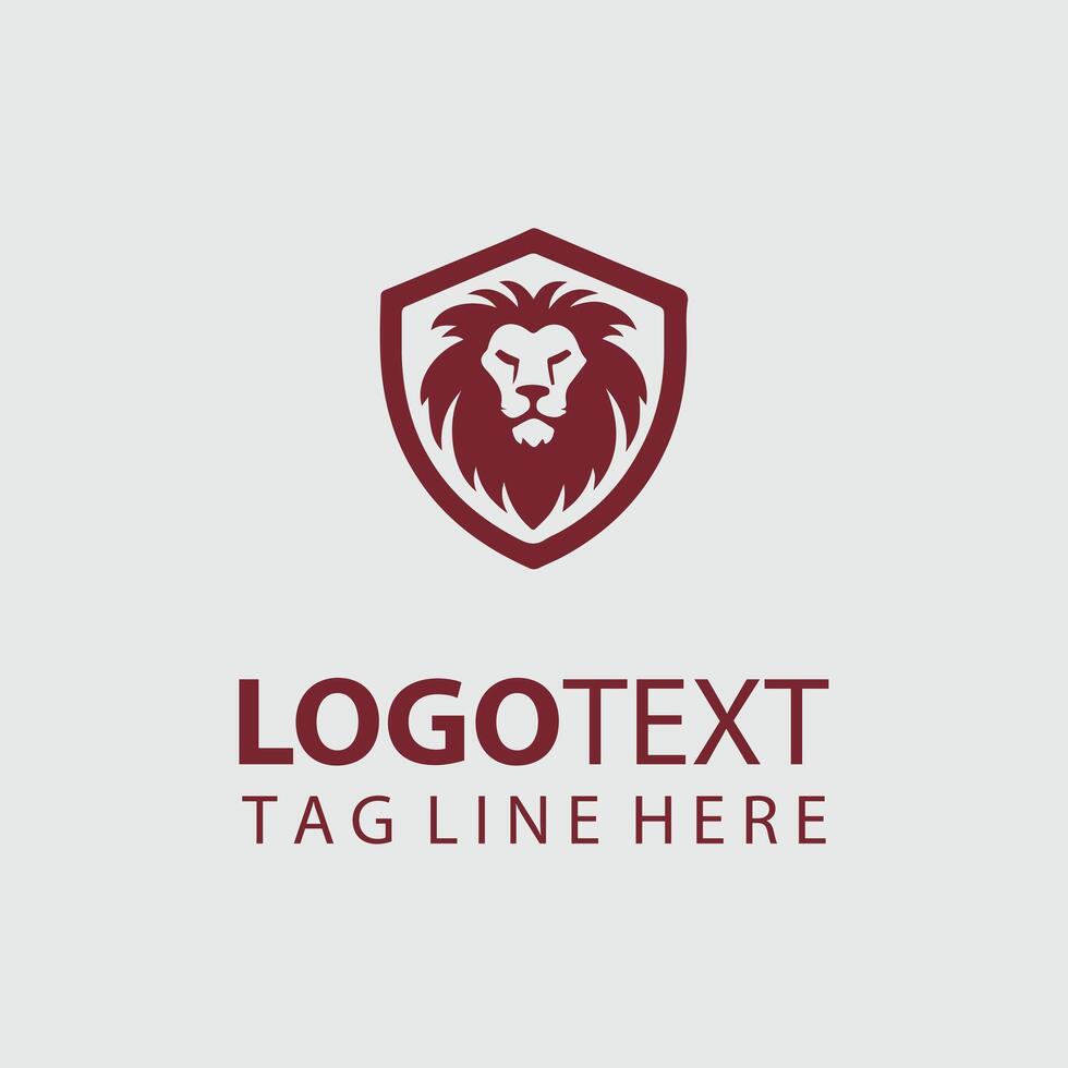 The Mighty Roar lion sheild ds vector