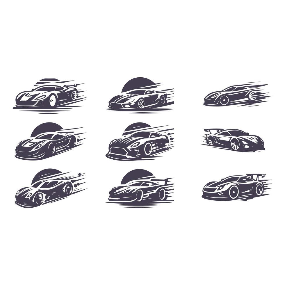 Vortex Fas Racing Car Collection Logo Design vector