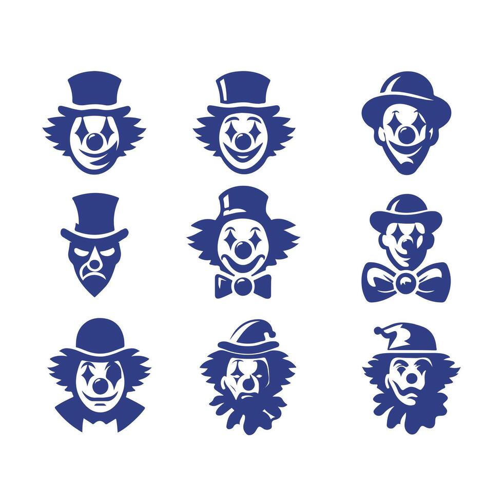 Giggles Spark Clown Collection Logo vector