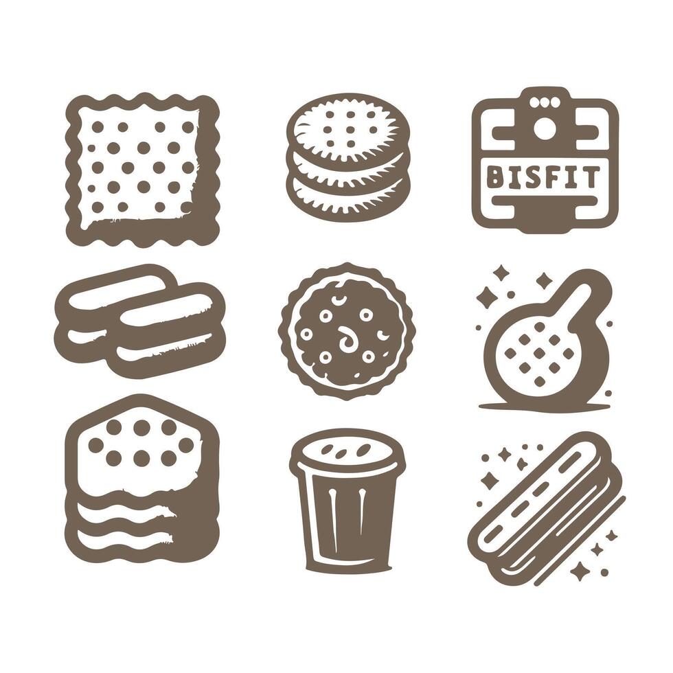 Flaky Joy Buscit Collection Logo vector