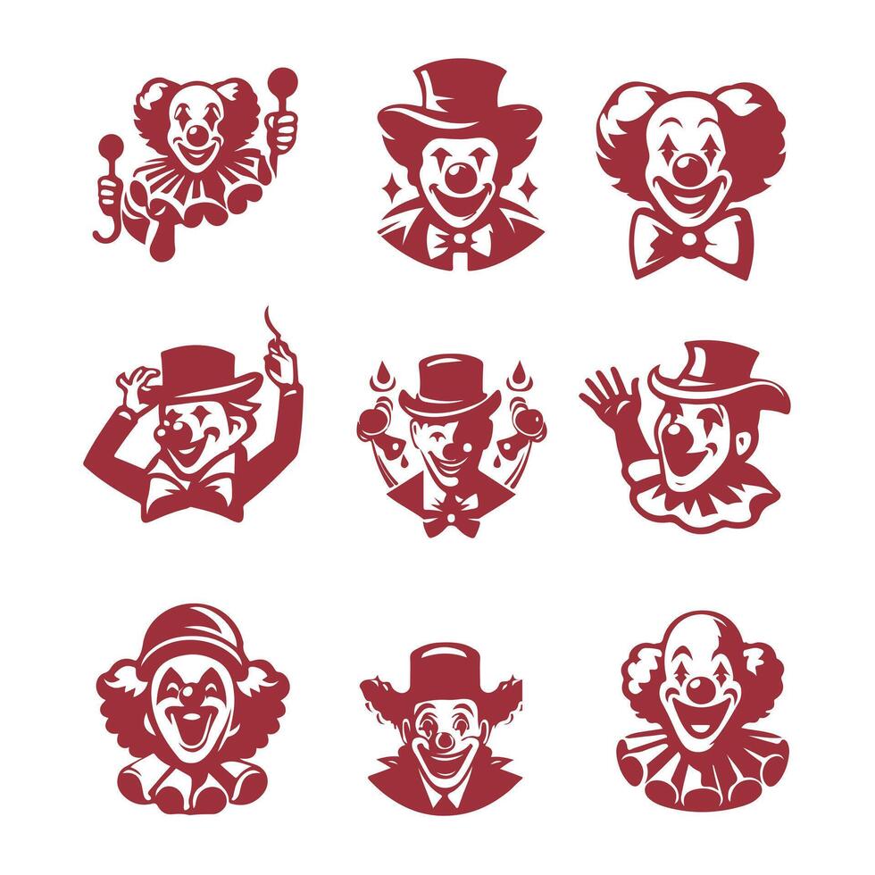 Bubbles McJester Crown Collection Logo Crown Collection Logo Clown Collection Logo vector