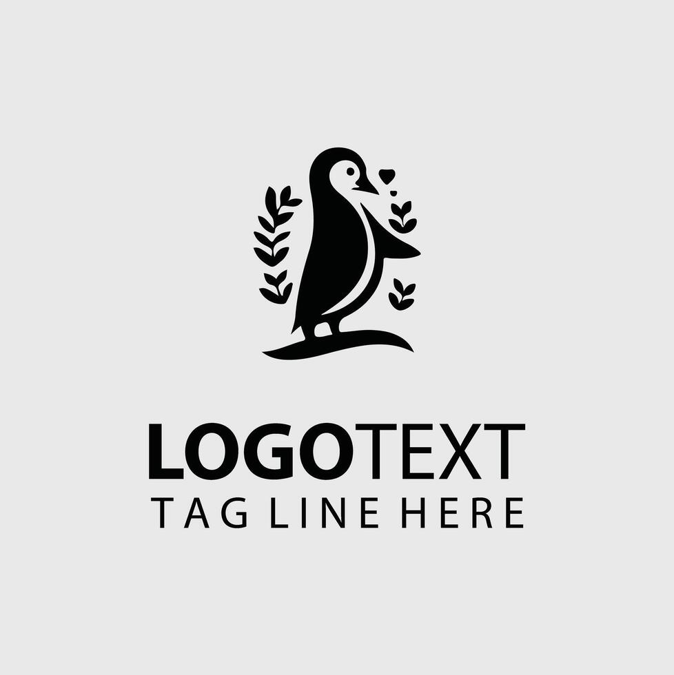 Arctic Walker Penguin Logo vector