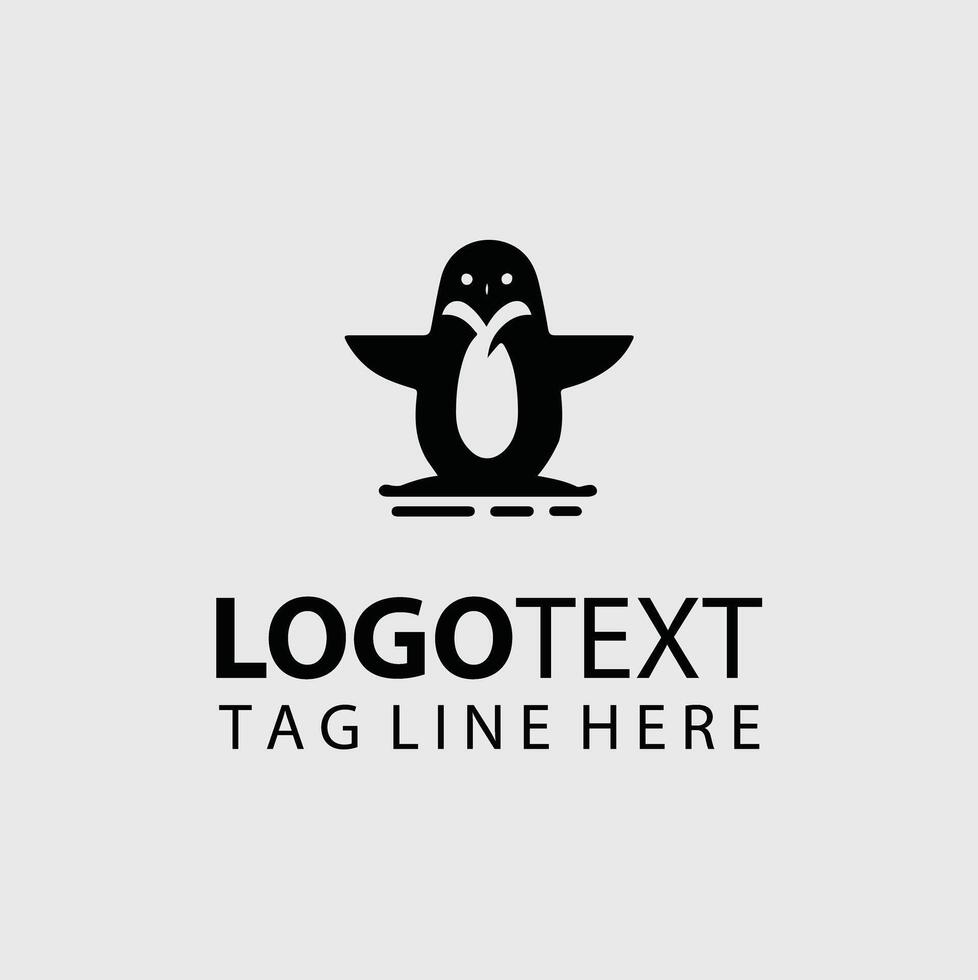 Glow Penguin Logo vector