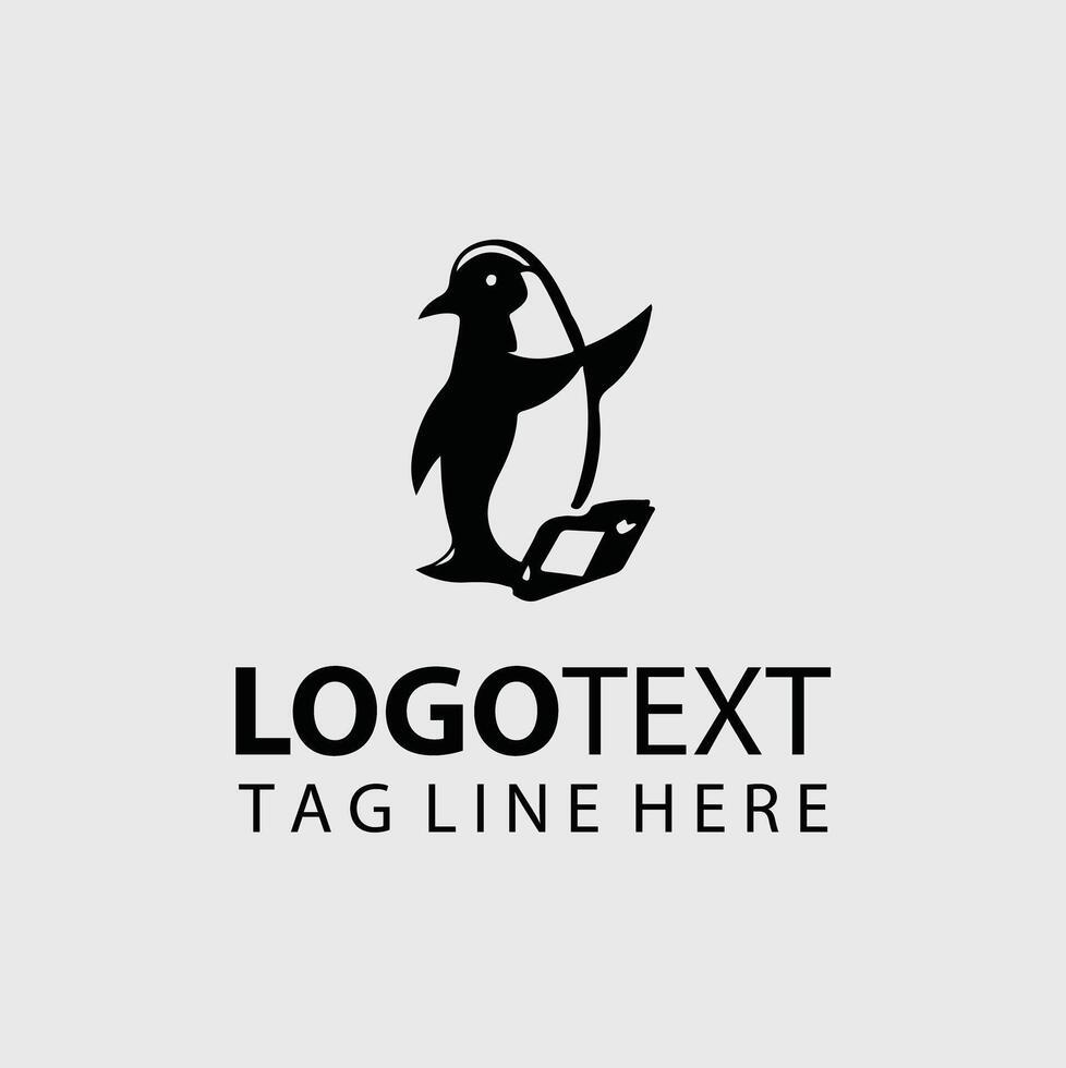 Frozen Parade Penguin Logo vector