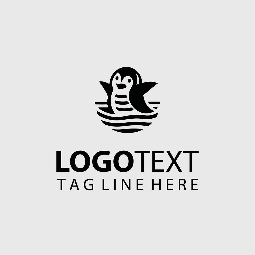 Bloom Penguin Logo vector