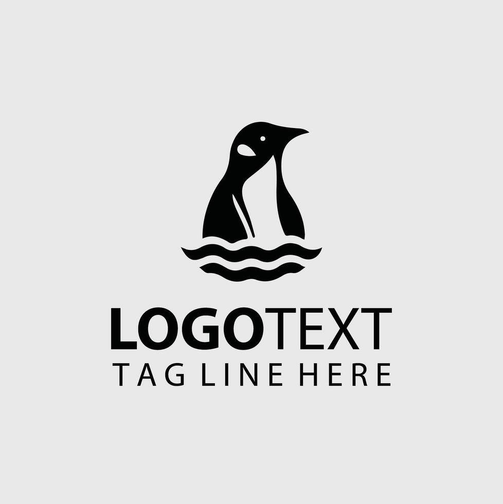 Chill Birds Penguin Logo vector