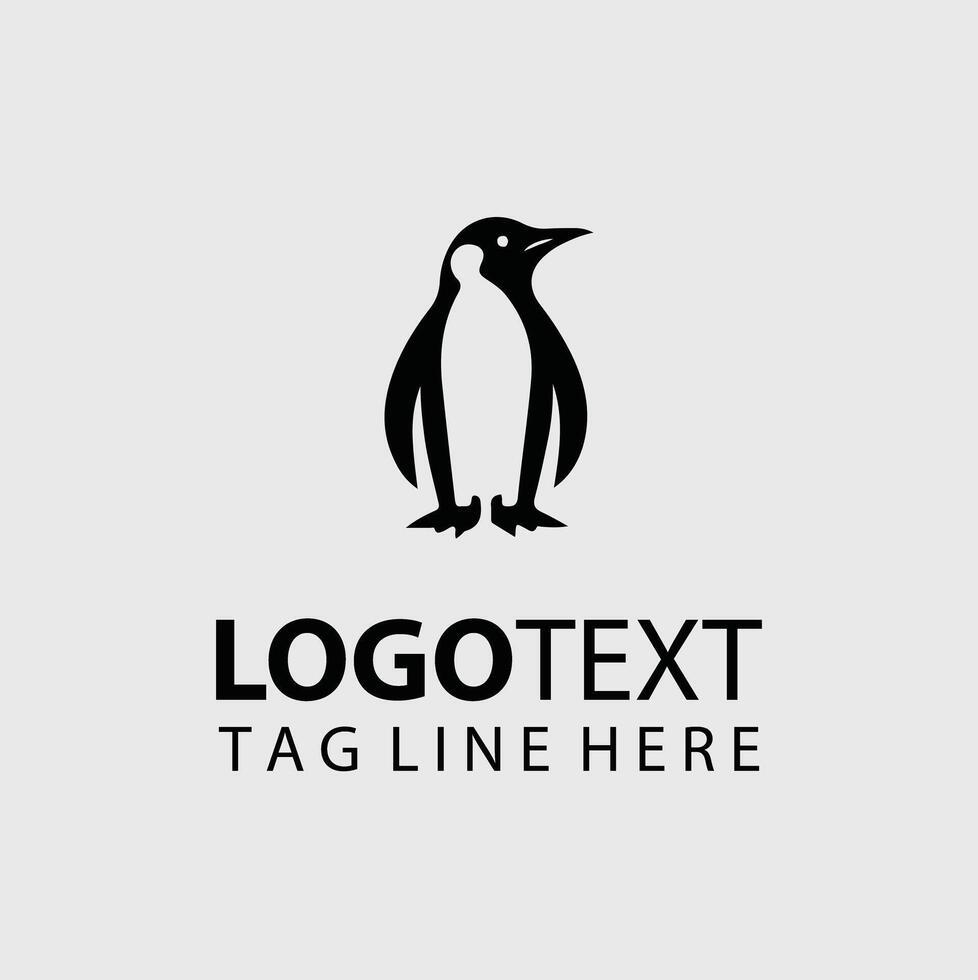 Chill Waddle Penguin Logo vector