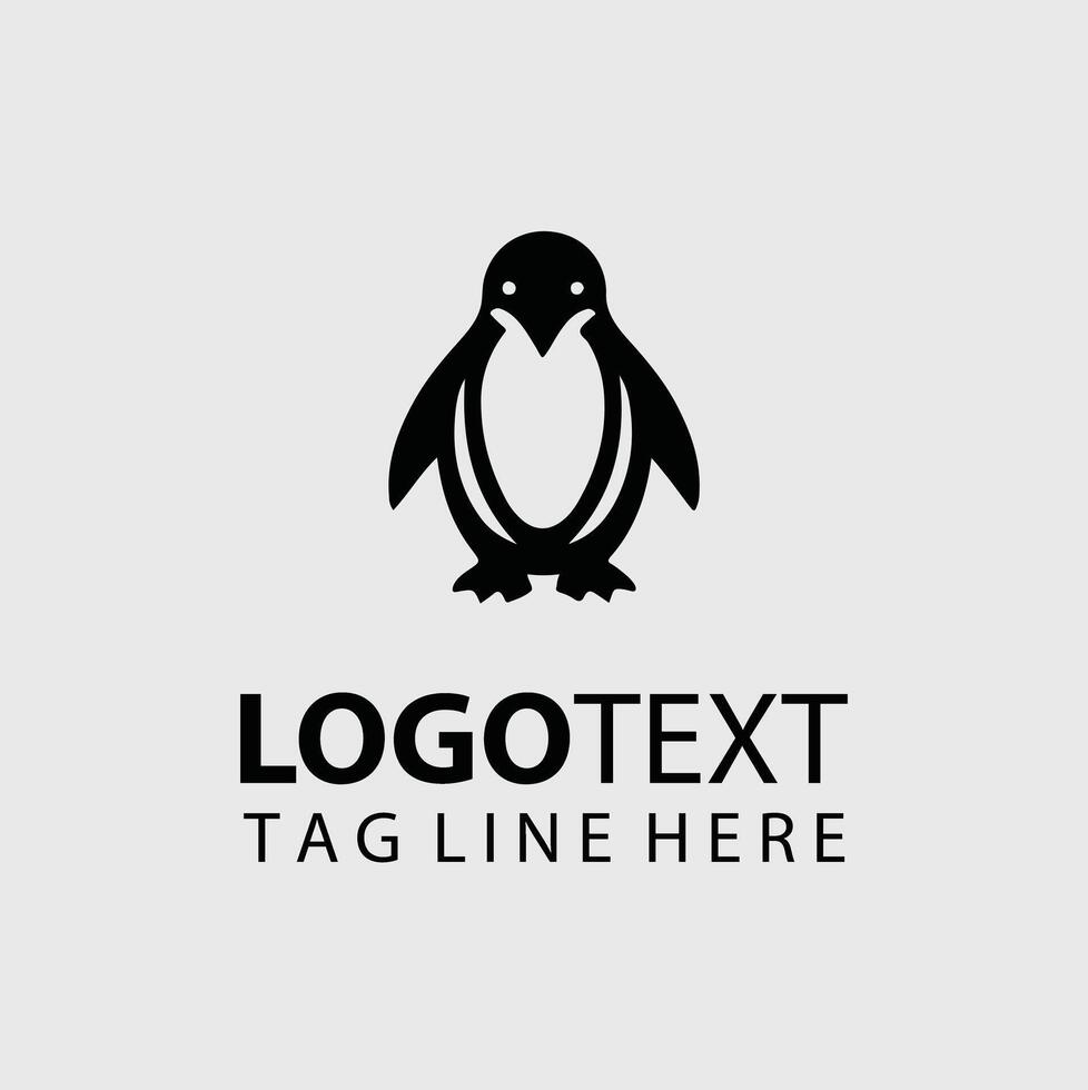 Glacier Glide Penguin Logo vector