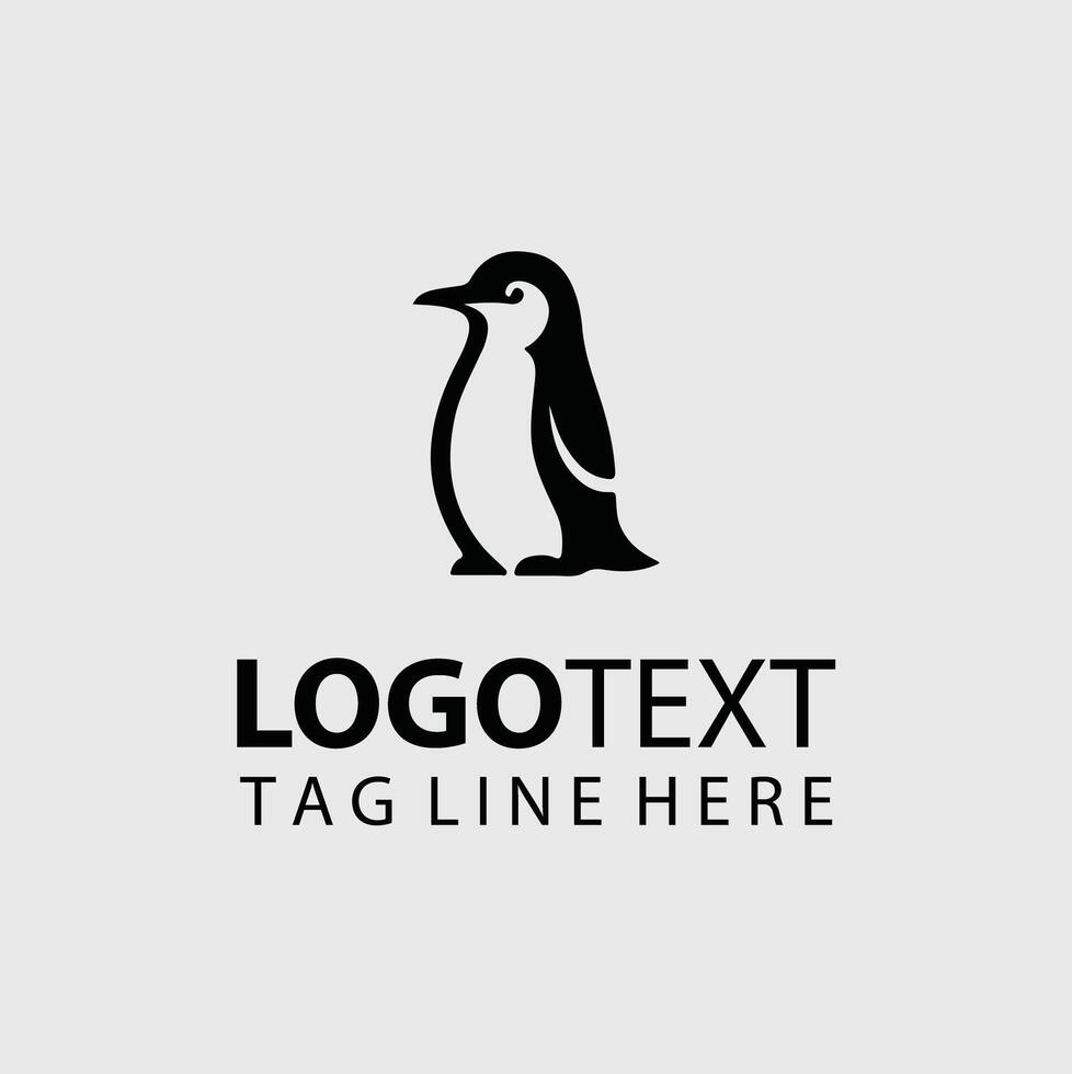 Ice Peak Adventures Penguin Logo Design vector