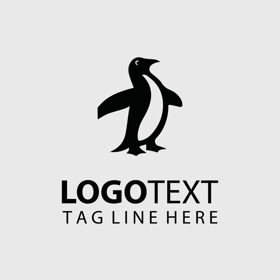 Path Penguin Collection Logo Design vector