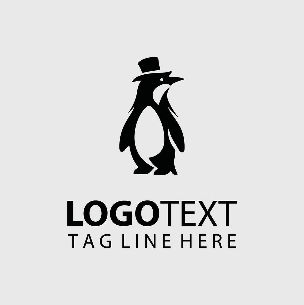 Quest Penguin Collection Logo Design vector